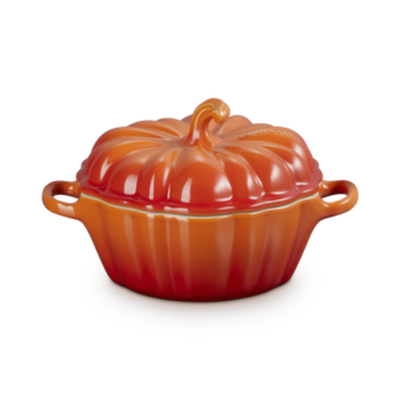 Mini Cocotte Abóbora Cerâmica Laranja 350ml 10cm Le Creuset