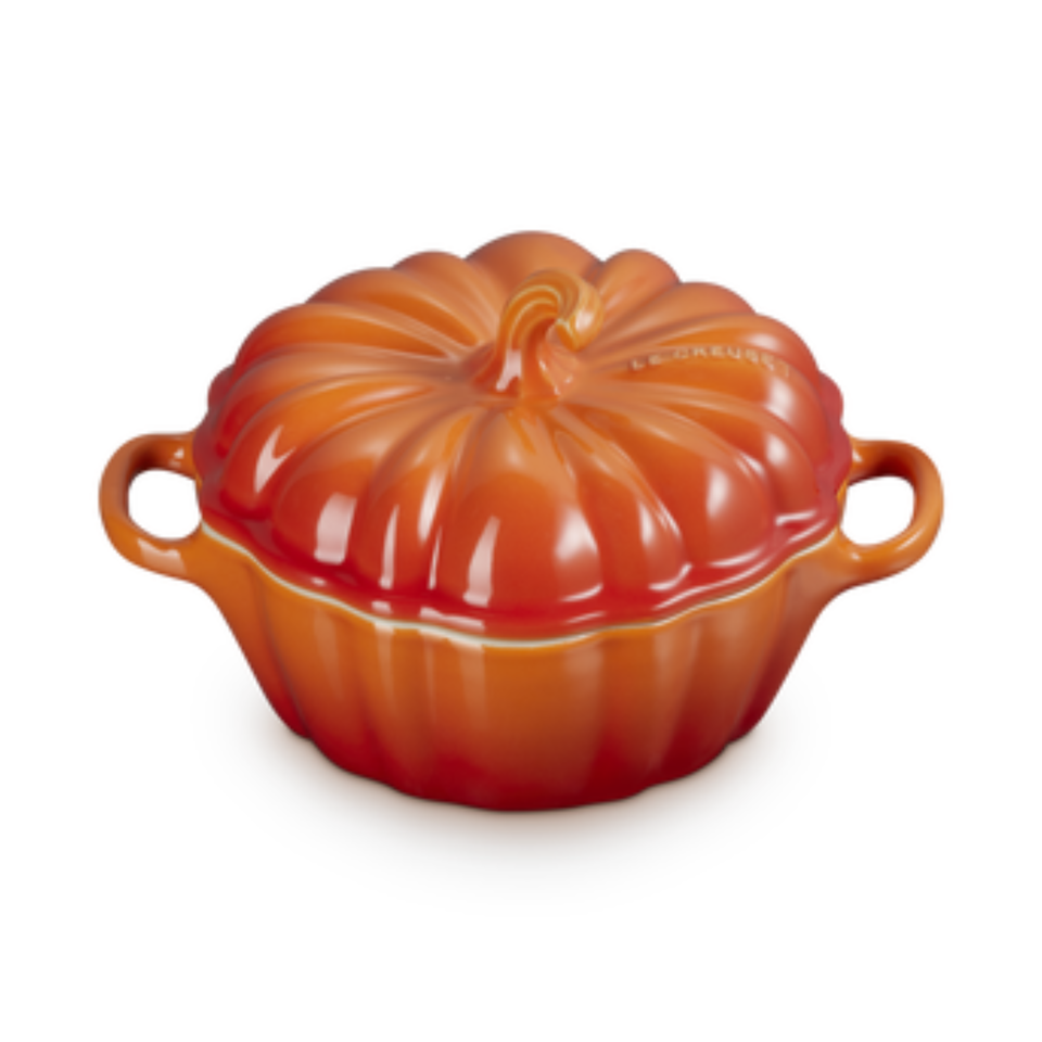 Mini Cocotte Abóbora Cerâmica Laranja 350ml 10cm Le Creuset