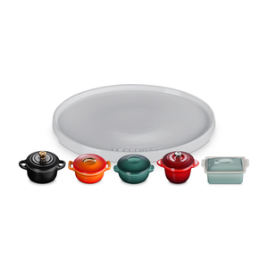 Conjunto 5 Miniaturas e Bandeja Collection Clássicos Le Creuset
