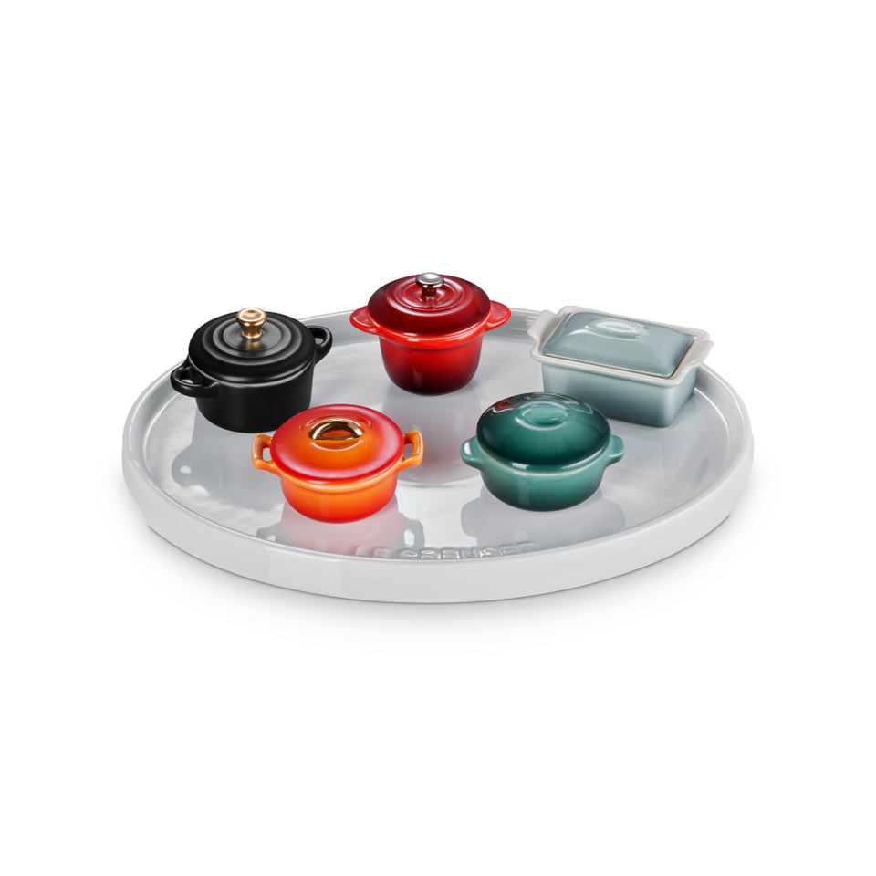 Conjunto 5 Miniaturas e Bandeja Collection Clássicos Le Creuset