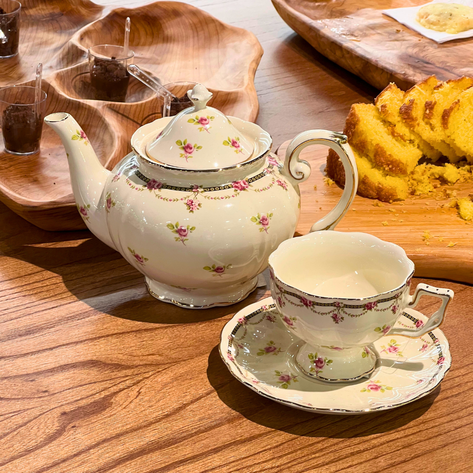 Bule Europa Vintage Cerâmica 1L