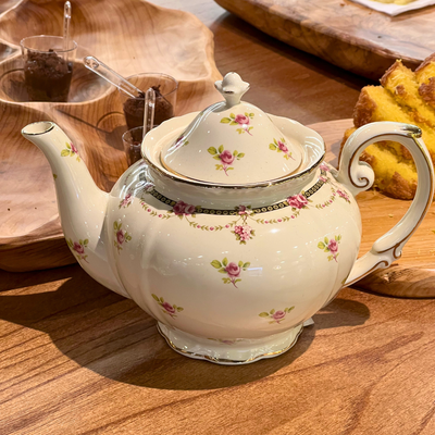 Bule Europa Vintage Cerâmica 1L Lilian Design