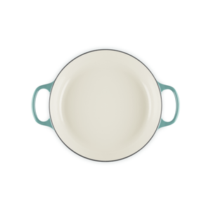 Caçarola Buffet Signature Bleu Riviera com Pegador Dourado 3,5L 30cm Le Creuset