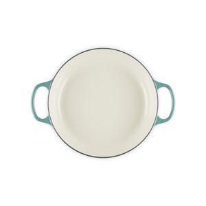 Caçarola Buffet Signature Bleu Riviera com Pegador Dourado 4L 32cm Le Creuset