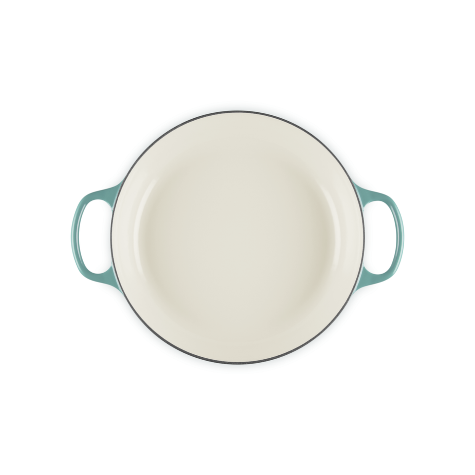 Caçarola Buffet Signature Bleu Riviera com Pegador Dourado 4L 32cm Le Creuset