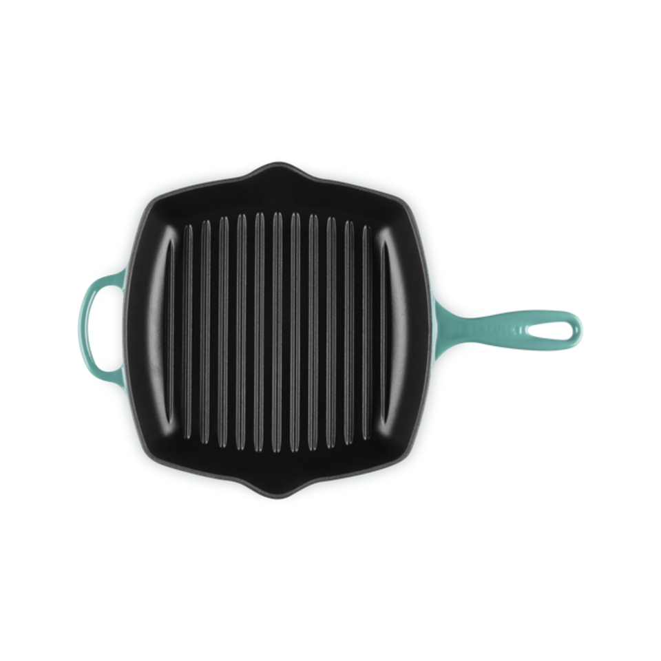 Grelha Quadrada Signature Bleu Riviera 26cm Le Creuset