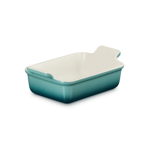 Travessa Retangular Cerâmica Heritage Bleu Riviera 19cm Le Creuset
