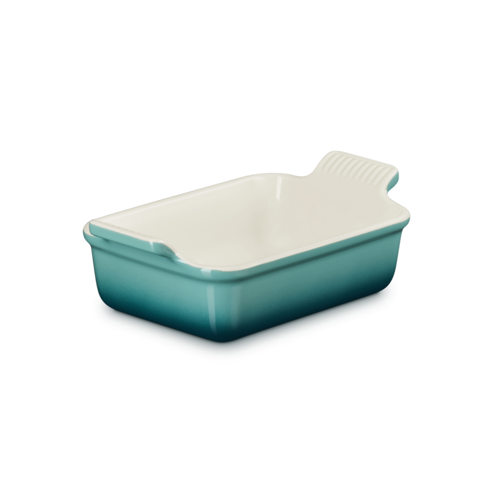 Travessa Retangular Cerâmica Heritage Bleu Riviera 19cm Le Creuset