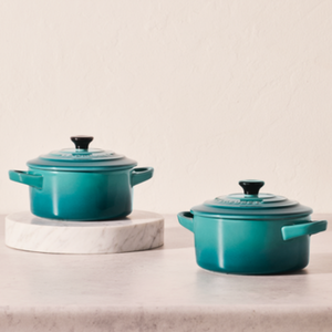 Mini Cocotte Cerâmica Bleu Riviera 250ml 10cm Le Creuset