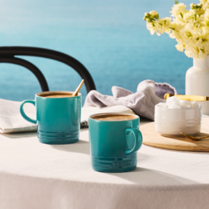Caneca Cerâmica Bleu Riviera 350ml Le Creuset