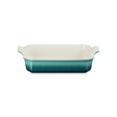 Travessa Retangular Cerâmica Heritage Bleu Riviera 32cm Le Creuset