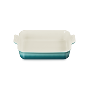 Travessa Retangular Cerâmica Heritage Bleu Riviera 32cm Le Creuset