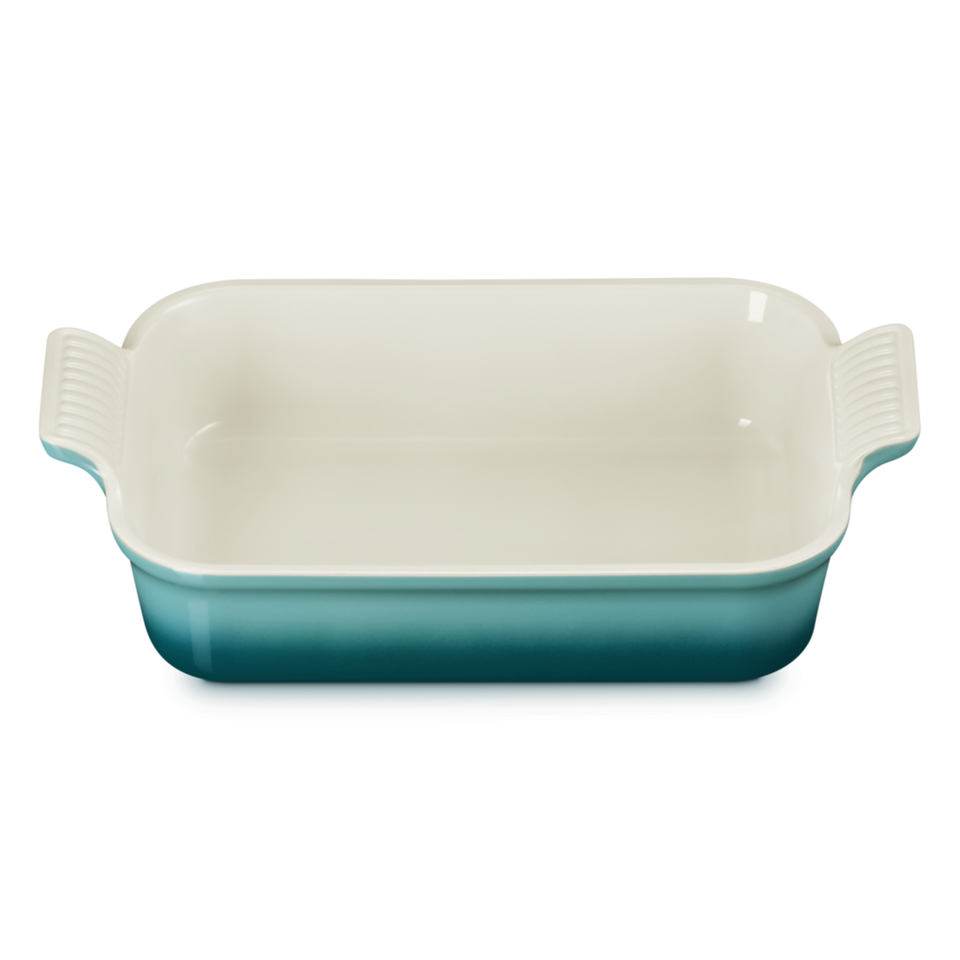 Travessa Retangular Cerâmica Heritage Bleu Riviera 26cm Le Creuset