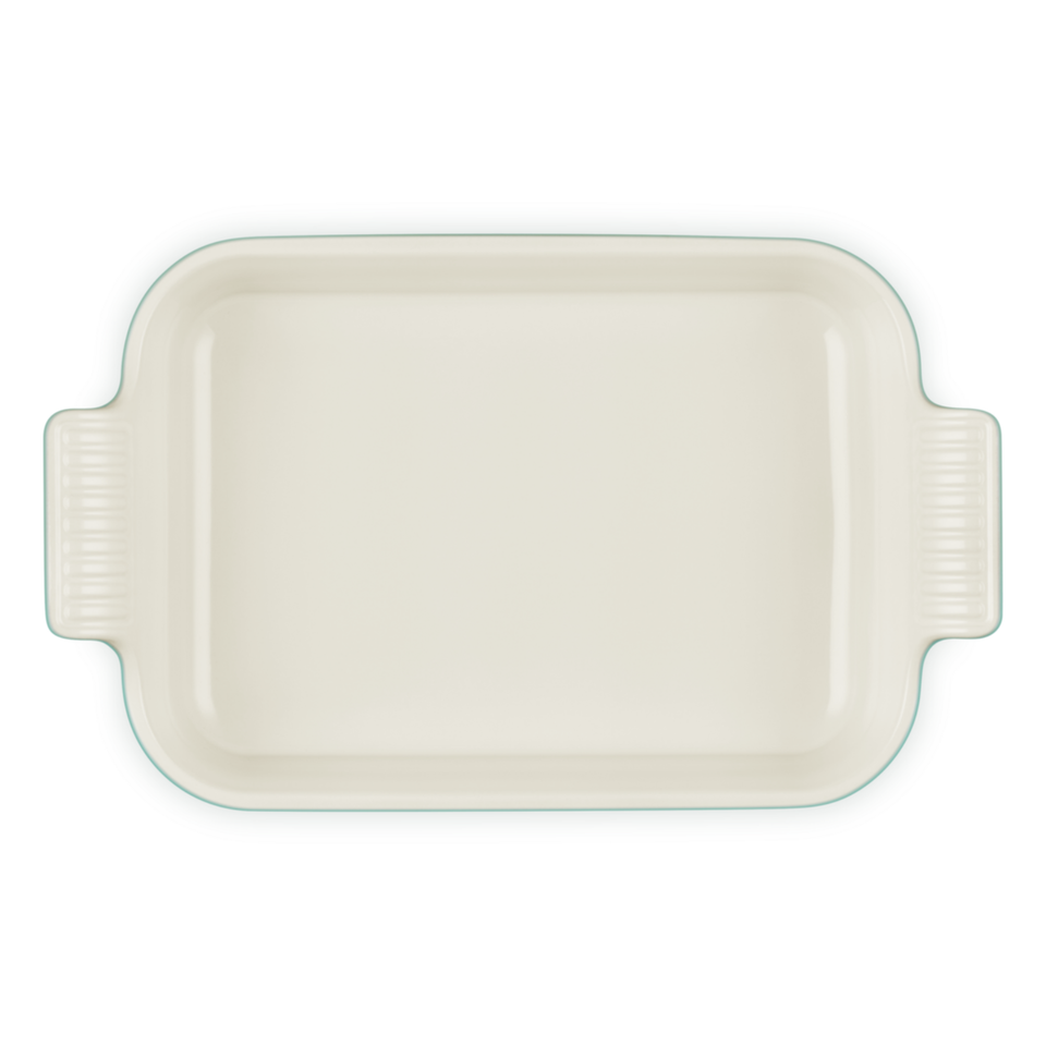 Travessa Retangular Cerâmica Heritage Bleu Riviera 26cm Le Creuset
