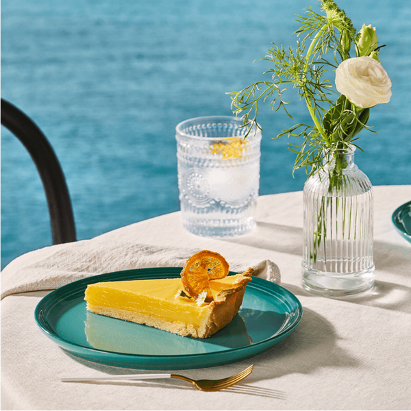 Prato de Sobremesa Cerâmica 22cm San Fran Bleu Riviera Le Creuset