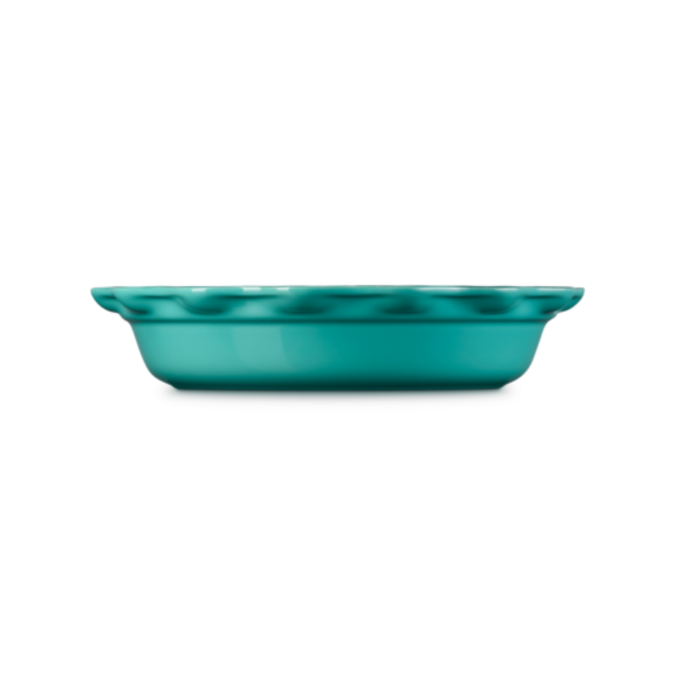 Travessa Redonda para Torta Cerâmica Heritage Bleu Riviera 23cm Le Creuset