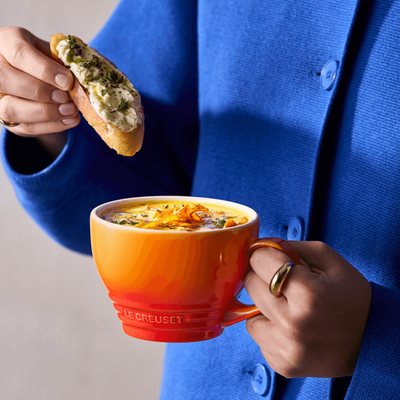 PRÉ-VENDA: Caneca Cerâmica Laranja 400ml Le Creuset