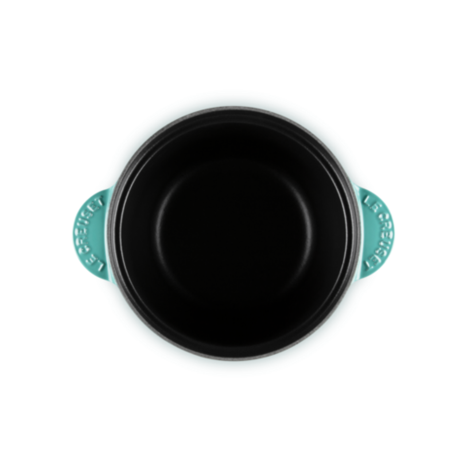 Panela Le Creuset para Arroz sem Tampa Interna Bleu Riviera com Pegador Dourado 2,8L 20cm