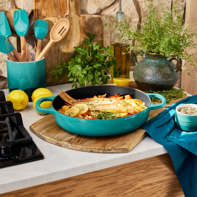 Panela Le Creuset Redonda Signature Everyday Bleu Riviera 3,2L 28cm