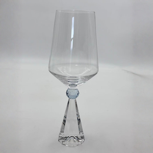 Taça para Água Vidro Transparente / Azul Linha Sintonia 540ml