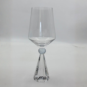Taça para Vinho Vidro Transparente / Azul Linha Sintonia 550ml