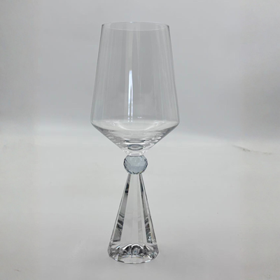 Taça para Vinho Vidro Transparente / Azul Linha Sintonia 550ml