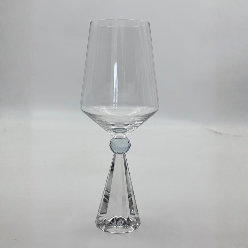 Taça para Vinho Vidro Transparente / Azul Linha Sintonia 550ml