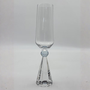 Taça para Champanhe Vidro Transparente / Azul Linha Sintonia 300ml