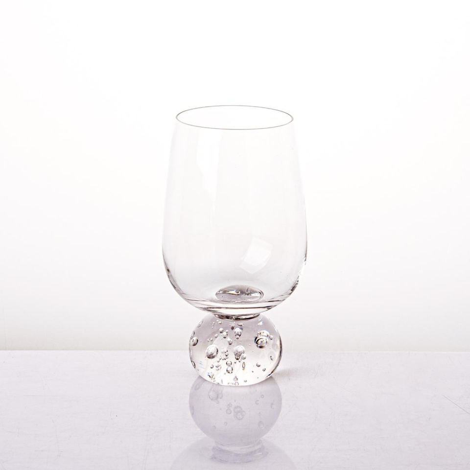 Taça para Água Vidro base Esfera Transparente Linha Sintonia 540ml