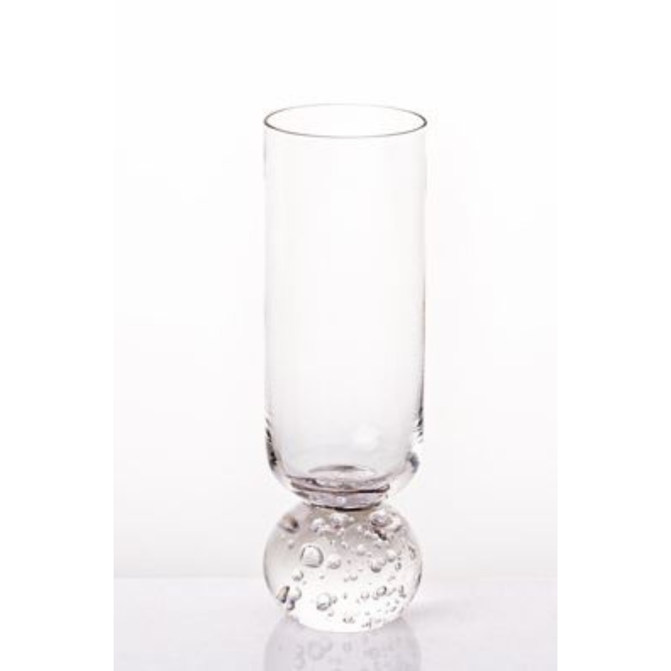 Taça para Champanhe Vidro base Esfera Transparente Linha Sintonia 250ml