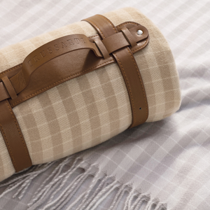 Manta Rione 100% Poliéster Nocciola / Bege Trussardi