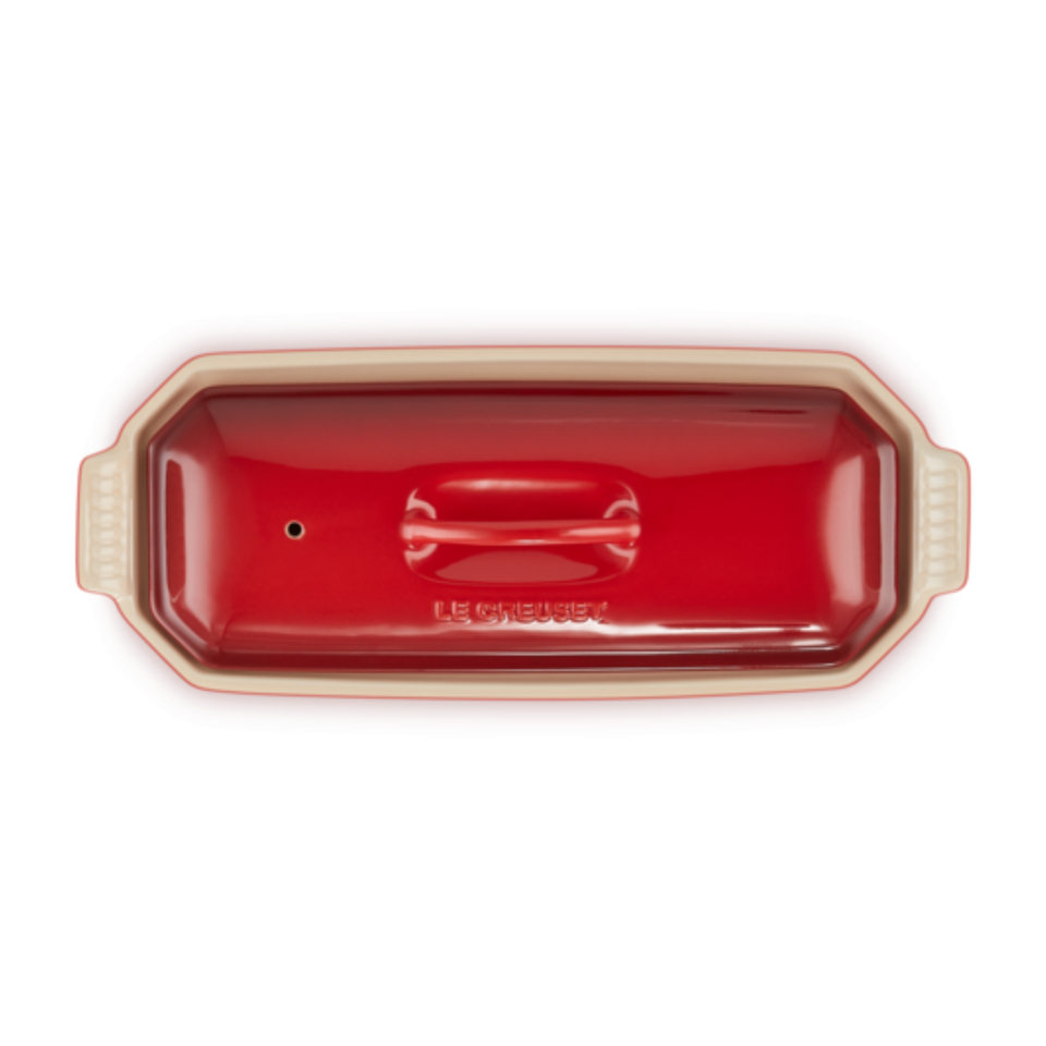 Travessa Terrine Cerâmica Heritage Vermelha 1,1L Le Creuset