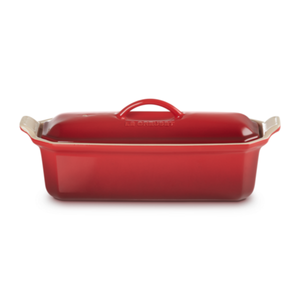 Travessa Terrine Cerâmica Heritage Vermelha 1,1L Le Creuset