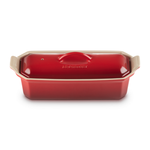 Travessa Terrine Cerâmica Heritage Vermelha 1,1L Le Creuset