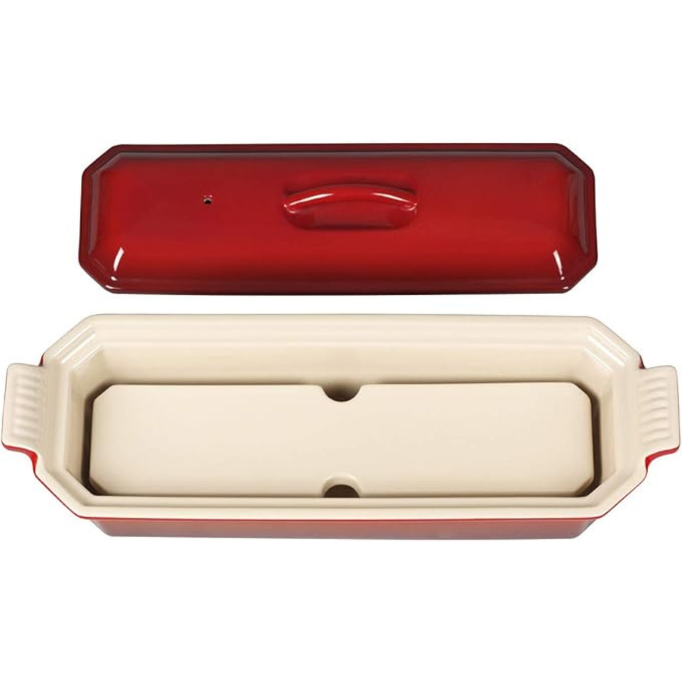 Travessa Terrine Cerâmica Heritage Vermelha 1,1L Le Creuset