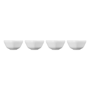 Conjunto com 4 Mini Bowls Coração Branco Le Creuset