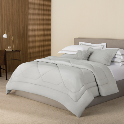 Edredon Queen Grasso 300 Fios 100% Algodão Egípcio Nebbia Trussardi