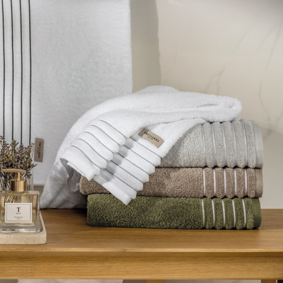 Toalha Banhão Palladio Nebbia / Branca Trussardi