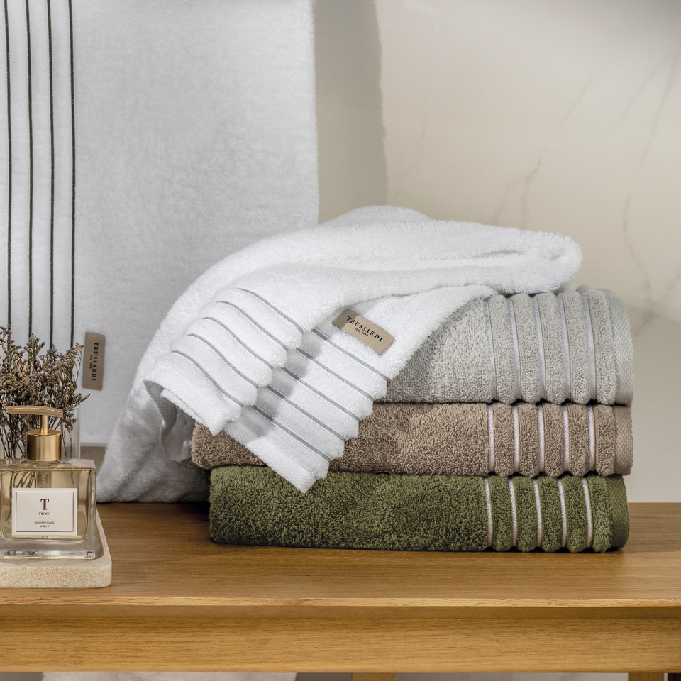 Toalha Banhão Palladio Nebbia / Branca Trussardi
