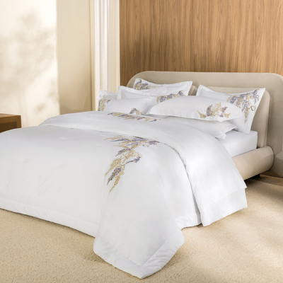 Jogo de Colcha King Margutta 3 Pçs 300 Fios 100% Algodão Egípcio Trussardi