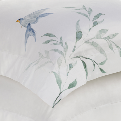 Jogo de Colcha Queen Rondini 3 Pçs 300 Fios Cetim 100% Bambu Trussardi