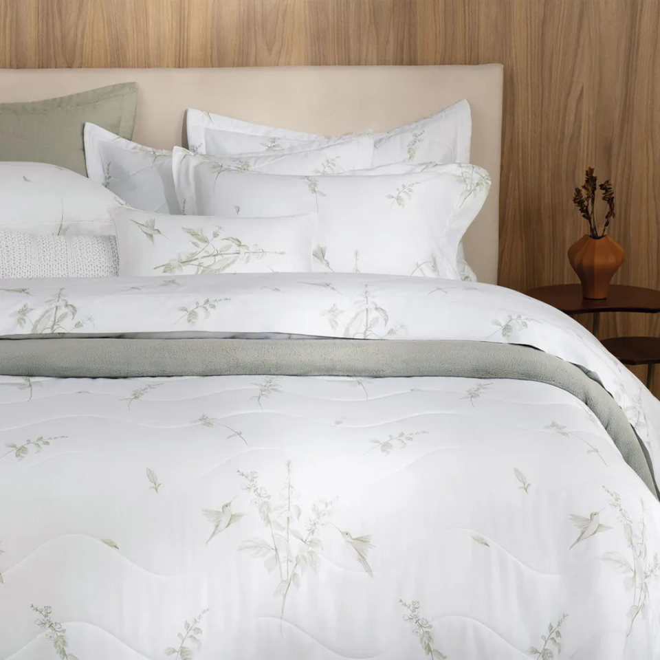 Jogo de Cama King Saboia 4 Pçs 200 Fios 100% Algodão Trussardi