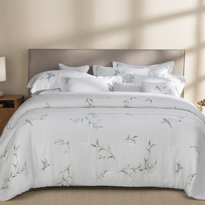 Jogo de Cama King Rondini 4 Pçs 300 Fios Cetim 100% Bambu Trussardi