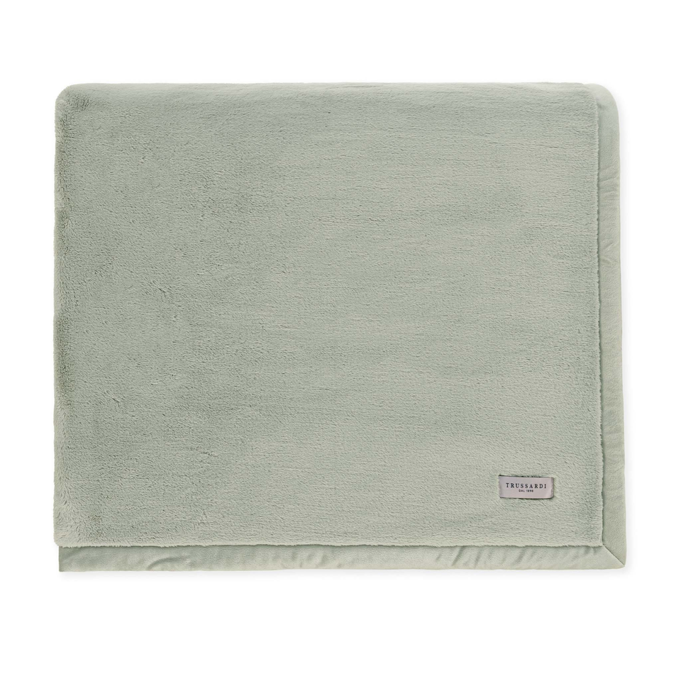 Cobertor Queen Nales Microfibra Aveludado Pistacchio Trussardi