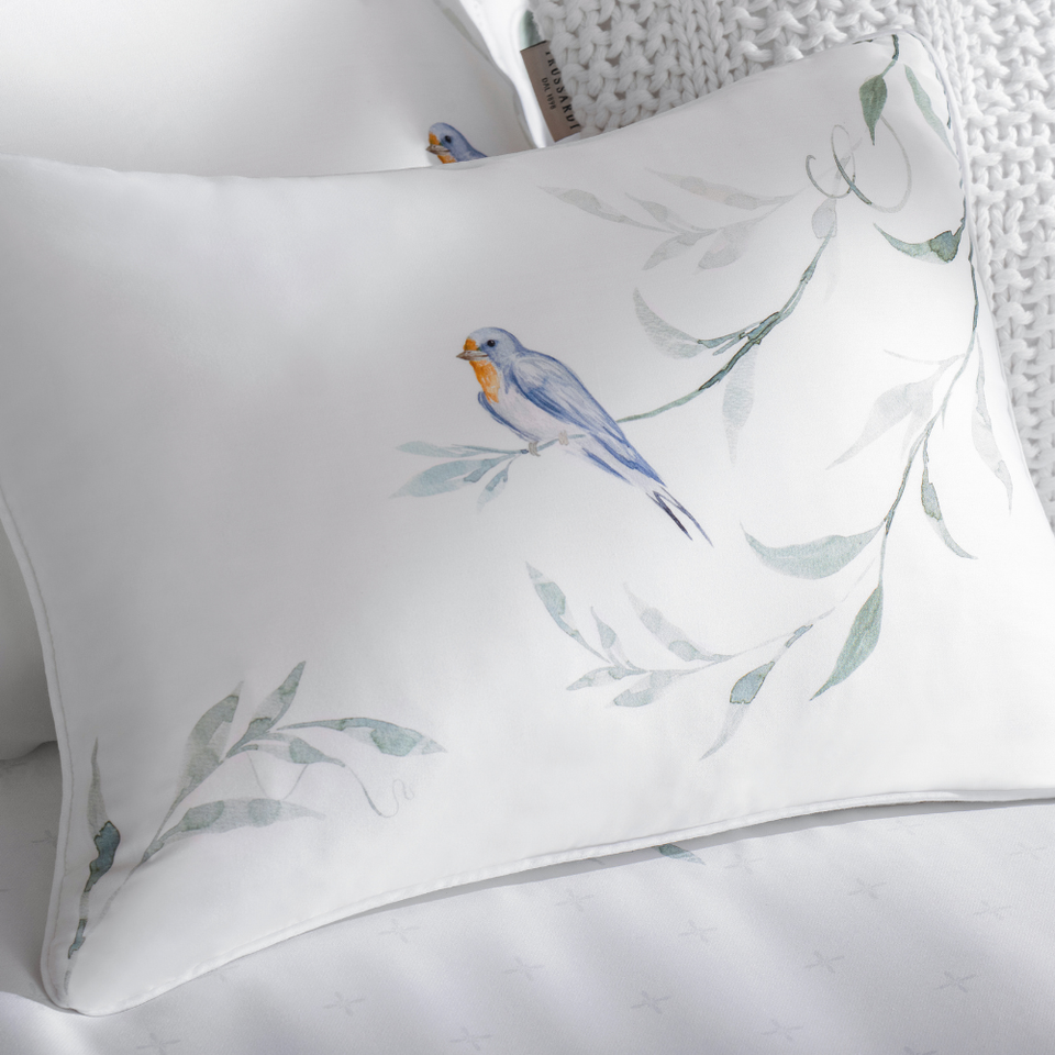 Almofada Rondini 300 Fios Cetim 100% Bambu 30x40cm Trussardi