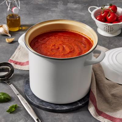 Stockpot Aço Esmaltado Branco 7,6L 22cm Le Creuset