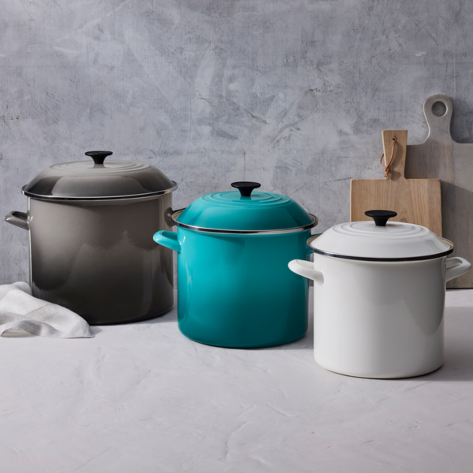 Stockpot Aço Esmaltado Branco 7,6L 22cm Le Creuset