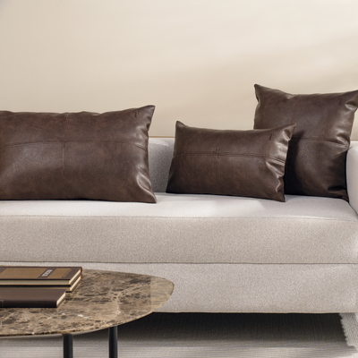 Almofada Silviero 100% Couro Sintético 40x60cm Trussardi