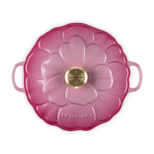 Caçarola Buffet Signature Petal Berry com Pegador Dourado 2,2L 26cm Le Creuset
