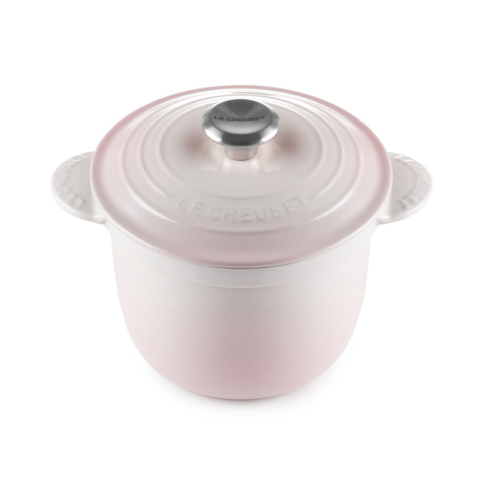 Panela Le Creuset para Arroz com Tampa Interna Shell Pink 2L 18cm